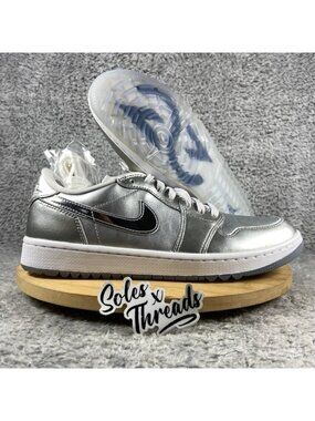 Air Jordan 1 Retro Low Golf 'Gift Giving Pack' Size 8.5 Men Silver FD6848-001